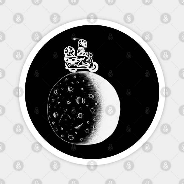Driving on the moon Magnet by Pixel Threads 